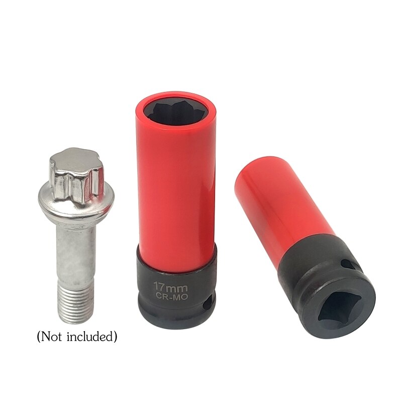 Automobile Tire Anti-Theft Screw Sleeve Flower Lug Nut Socket Lug Bolt Socket Security Key Wrench Practical Auto Parts
