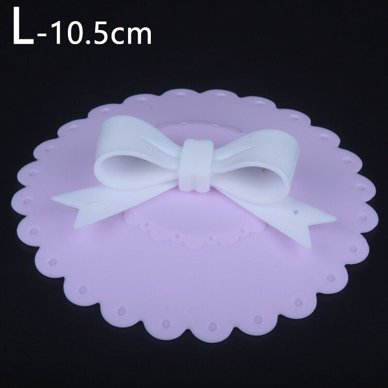 Siliconen bekerdeksels met strik, stofwerende komdeksels, isolatiebekerafdichtingen, mokkendeksels voor glazen bekers, drinkgerei, onderdelen, accessoires: Ik