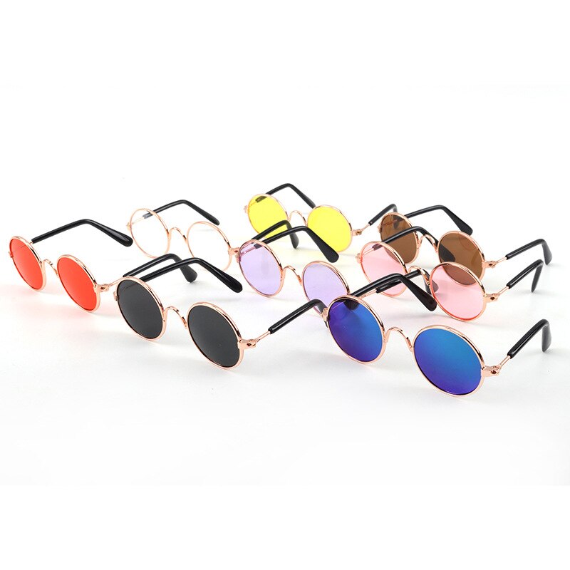 AlfPetpig occhiali per animali domestici divertenti per cani e gatti occhiali da sole foto oggetti di scena accessori per animali occhiali rotondi articoli per gatti