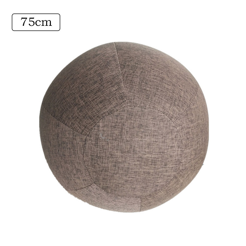 Hochwertige schutzhülle für yogabälle, inklusive bodenring, für balancebälle im fitnessstudio und zubehör für yoga- und fitnessübungen: Kaffee 75cm deckel