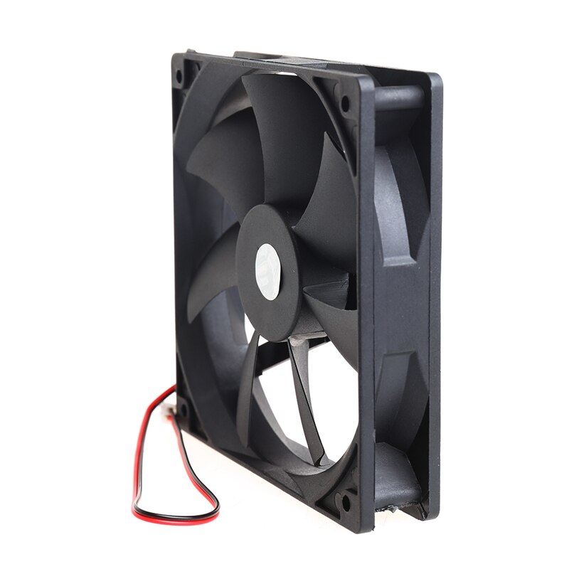 Ventilador enfriador de ordenador de 12V de 2 pines pequeño 120mm x 120mm x 25mm sistema de caja ventilador de refrigeración hidráulico para disipador térmico de ordenador
