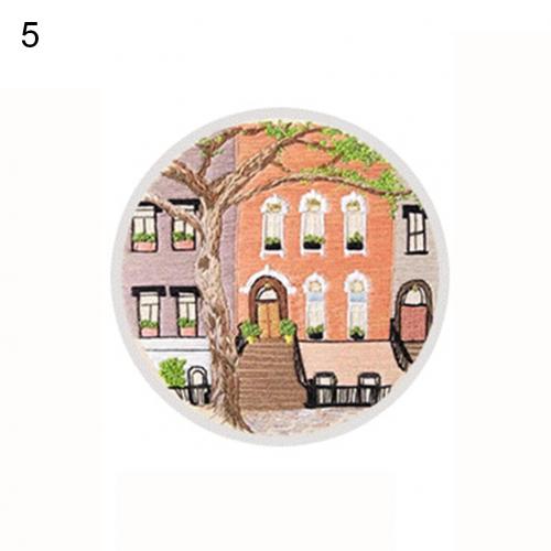15cm House/Shop DIY Ribbon 3D Embroidery Kit Home Decor Needlework Sewing Crafts: 5