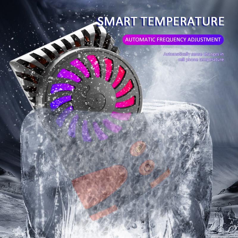 Radiateur Portable pour Smartphone | Radiateur de refroidissement, ventilateur trois niveaux, radiateur Portable pour Smartphone de 4 à 6.5 pouces