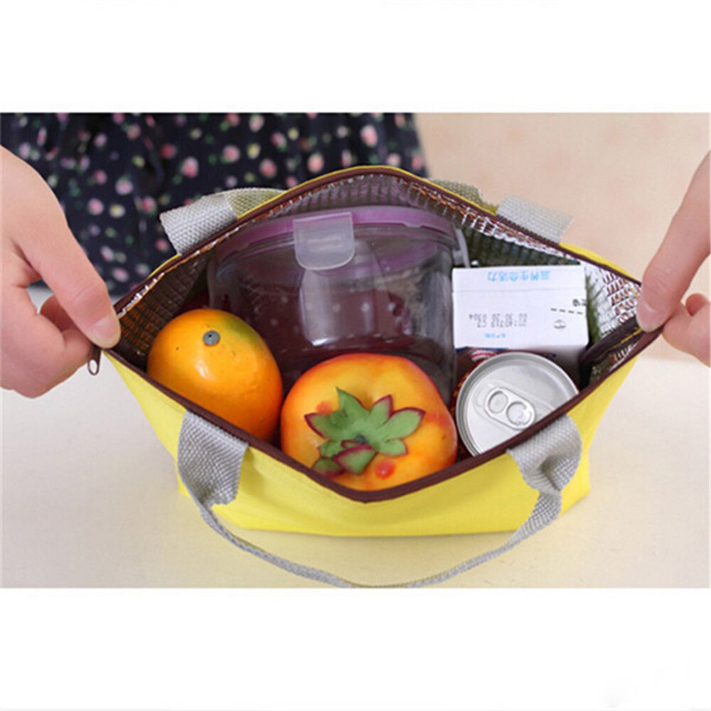 ISKYBOB Insulated Tinfoil Aluminum Cooler Thermal Picnic Lunch Bag Waterproof Travel Box