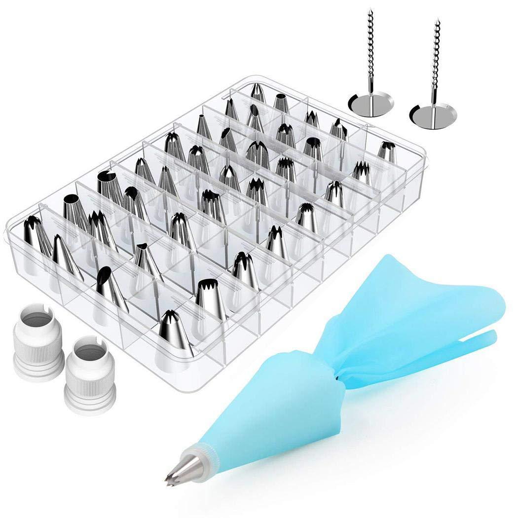 42-pcsDIY cake decorating tool Candy nozzle bakken kit met 36 decoreren mond/knijpen bloem zak/bloem nail/ converter: Default Title