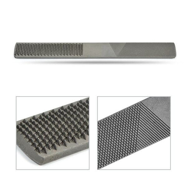 GTBL Wood Rasp File 2Pack, Hand File and Round Rasp, Half Round Flat Needle Files, Iron Wood Rasp Set for Sharping Wood and Meta