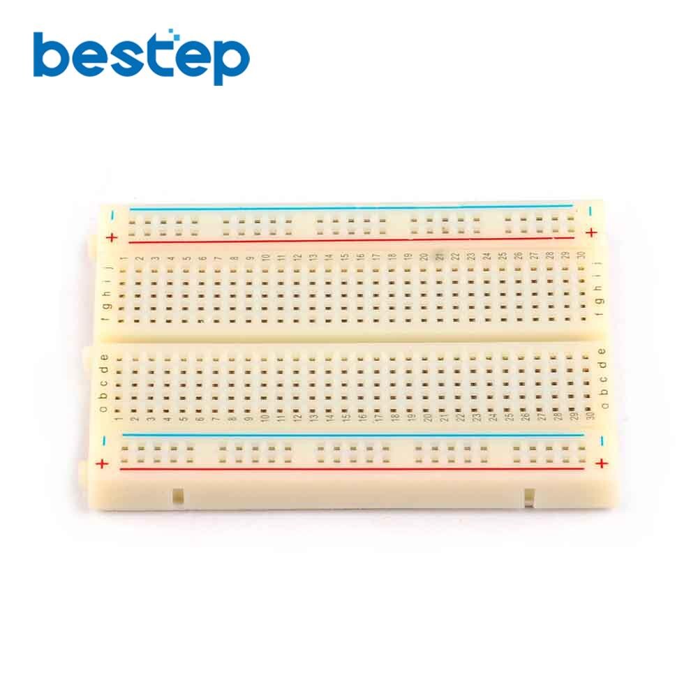 1PCS Mini Bread Board / Breadboard 8.5x5.5cm 400 Holes