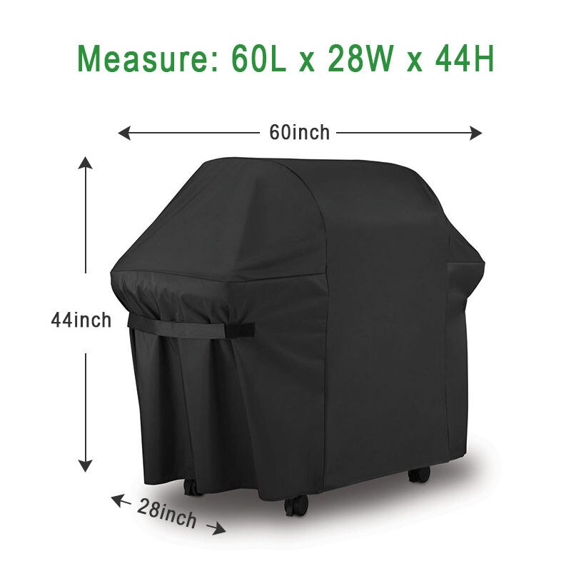 Bbq cover udendørs støv vandtæt weber grill cover regn beskyttende grill cover til weber 7107 genesis 300 series gasgrill