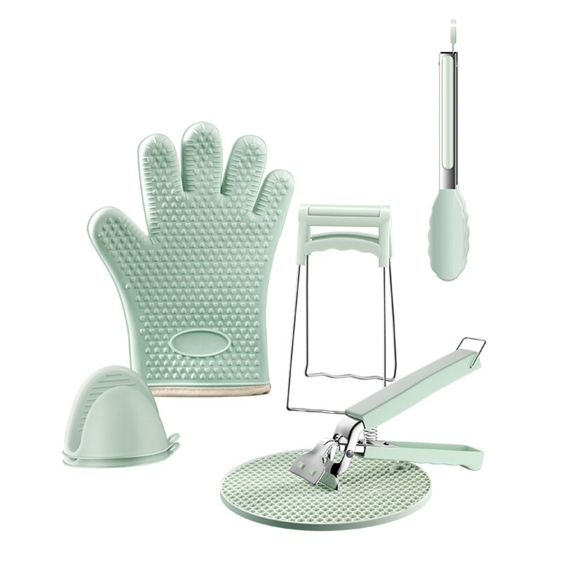 Heat Resistant Clip Bowl Clip Set Household Kitchen Stainless Steel Dish Clip K0AB