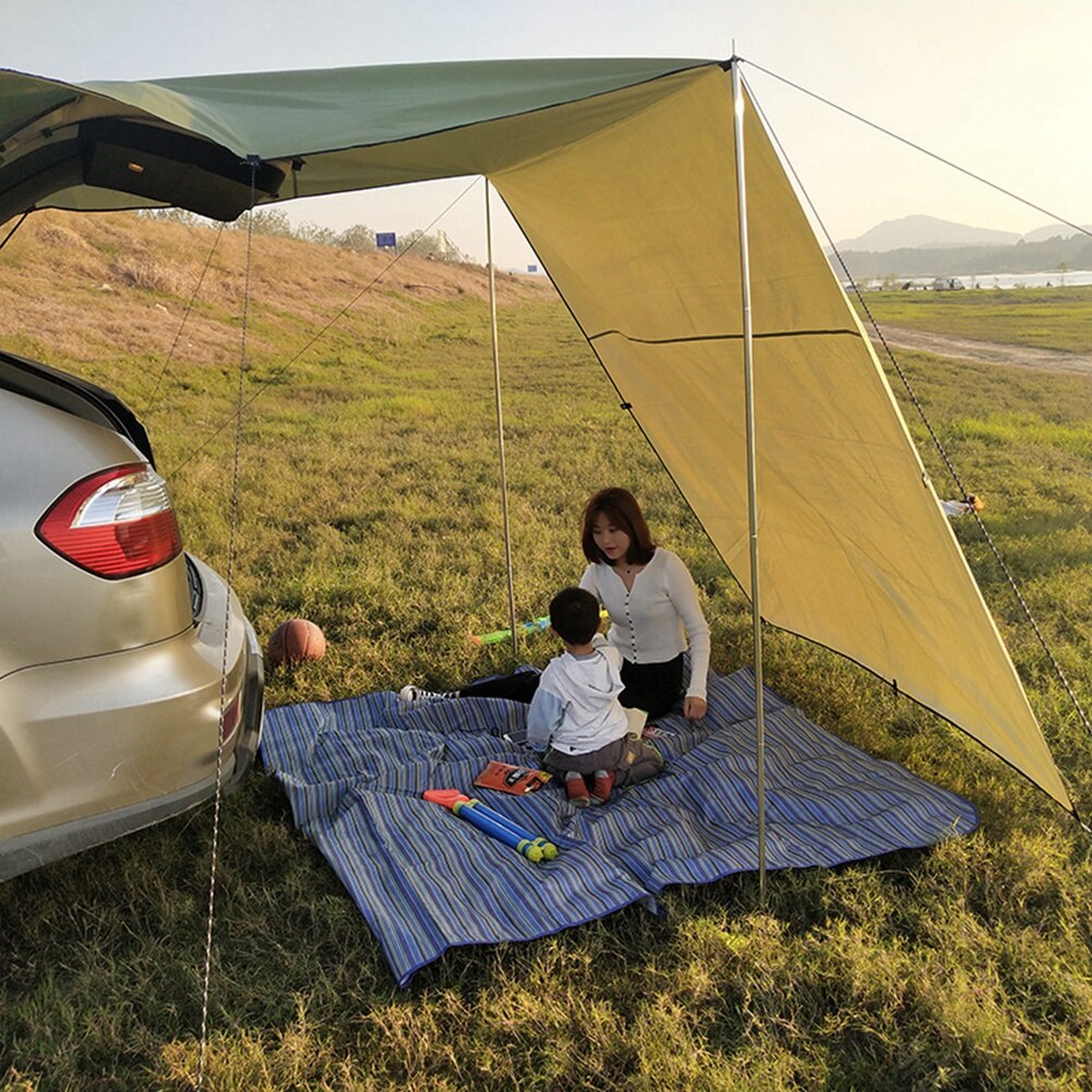 Car Trunk Camping Tent Sunshade Waterproof Portable Car Side Awning Rooftop Sun Shelter Shade for Canopy Outdoor Travel Hiking