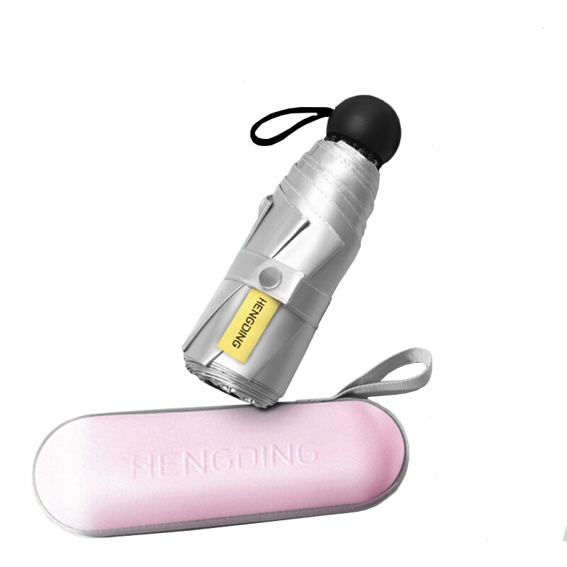 Mini parasol regn kvinder parasol anti uv mini strand paraply mand bærbar lomme folde paraply vindtæt sombrilla playa