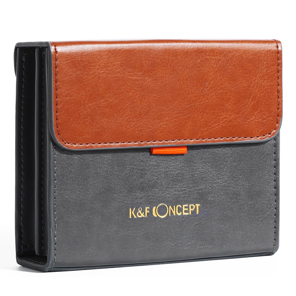K &amp; F Concept 100x100mm custodia filtro per obiettivo da 5.12 pollici filtri per il trasporto in pelle borsa per filtri rotondi o quadrati ND CPL ecc: Default Title