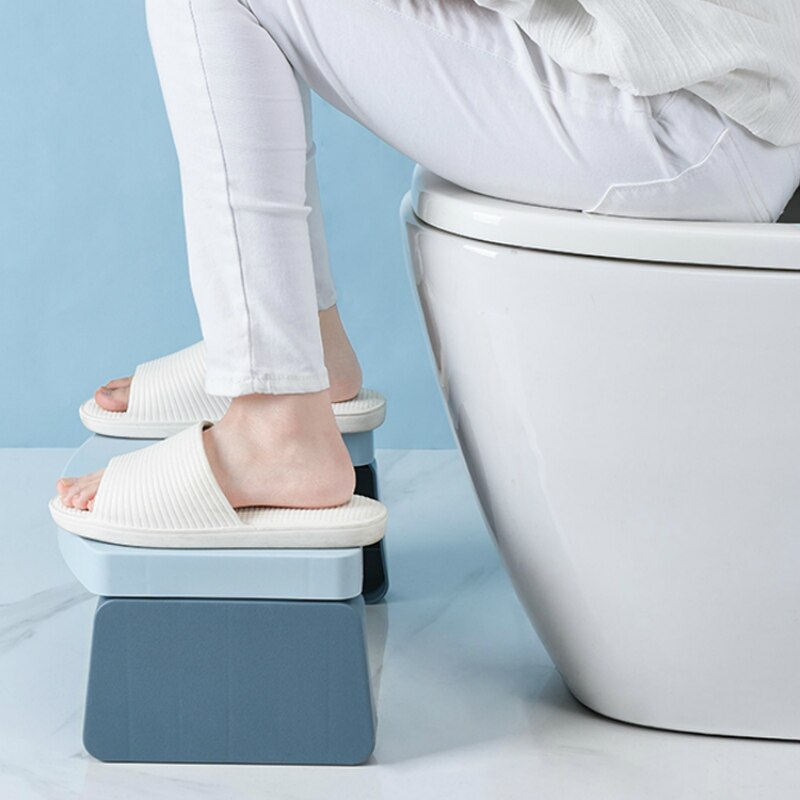 Plegable baño taburete para ponerse en cuclillas antideslizante aseo escabel Anti estreñimiento taburetes portátil paso para baño . Exclusivo.
