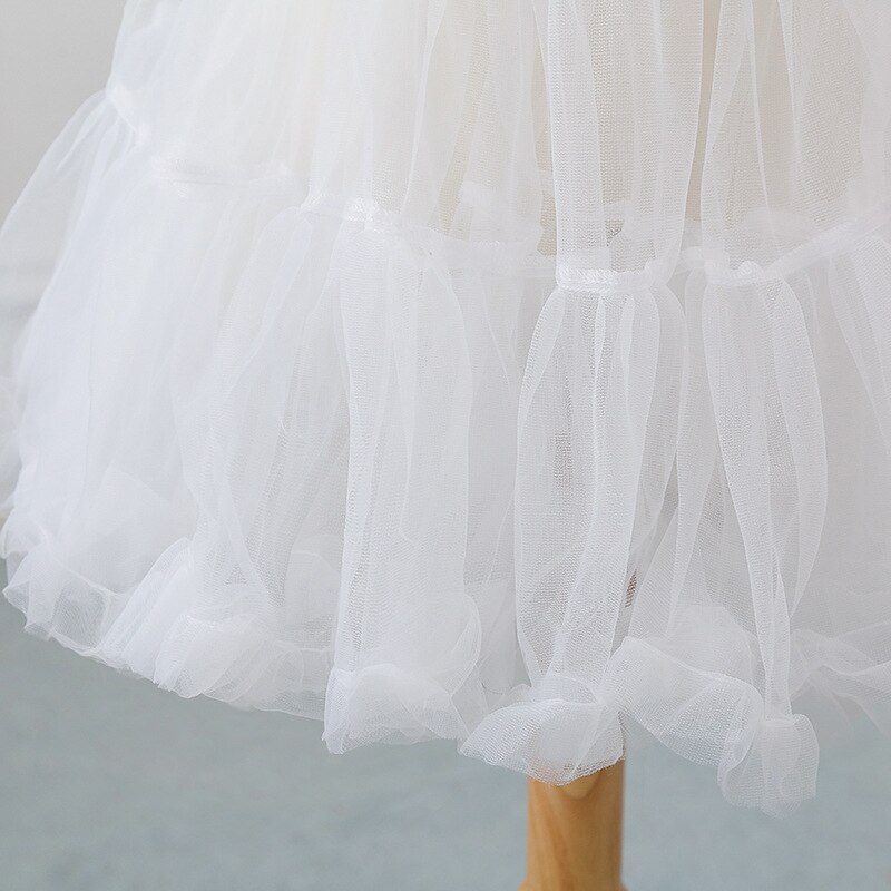 Robe de mariée courte en maille Crinoline, jupe de soutien quotidien, jupon, robe formelle