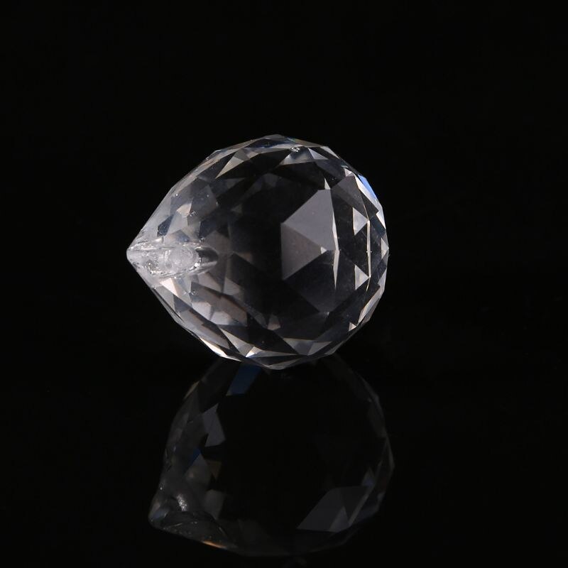 1Pc Klar Kristall Ball Lampe Prisma Regenbogen Sonne Fänger Hochzeit Dekor Hause 20mm