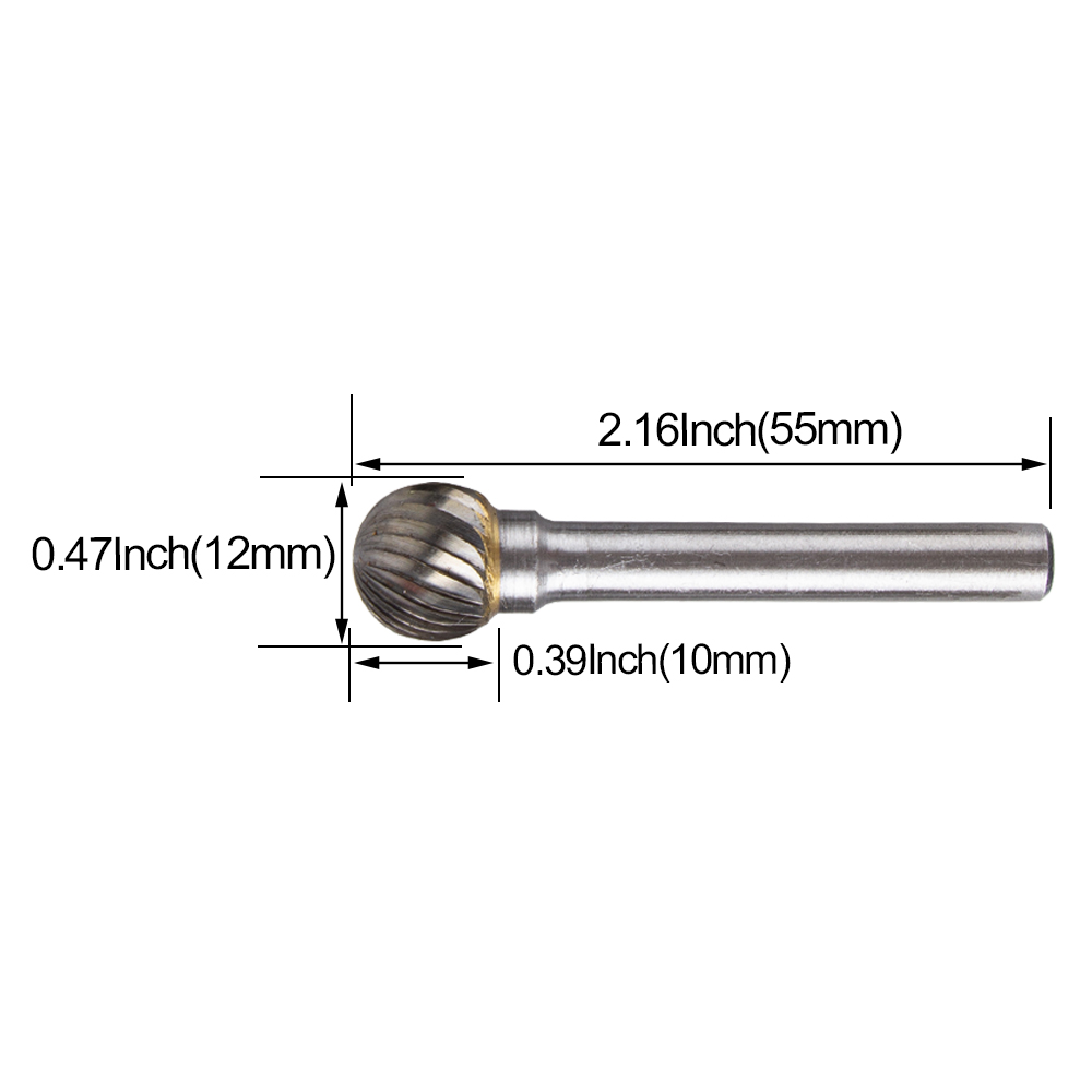 D Conische Kop Carbide Slijpen Hoofd 1Pc Houtsnijwerk Tungsten Staal Roterende Saai Cutter Schuurmiddelen Dtype Bestand Frezen cutt: Oranje