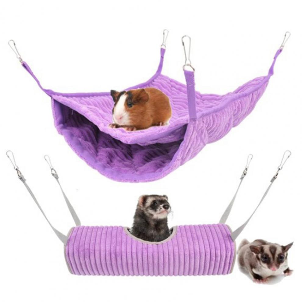 Cama tipo túnel para ratas, cueva espacial grande, casa de ardilla de doble capa, hamaca para hámster, hurón, nido para dormir para ratas, suministros para mascotas
