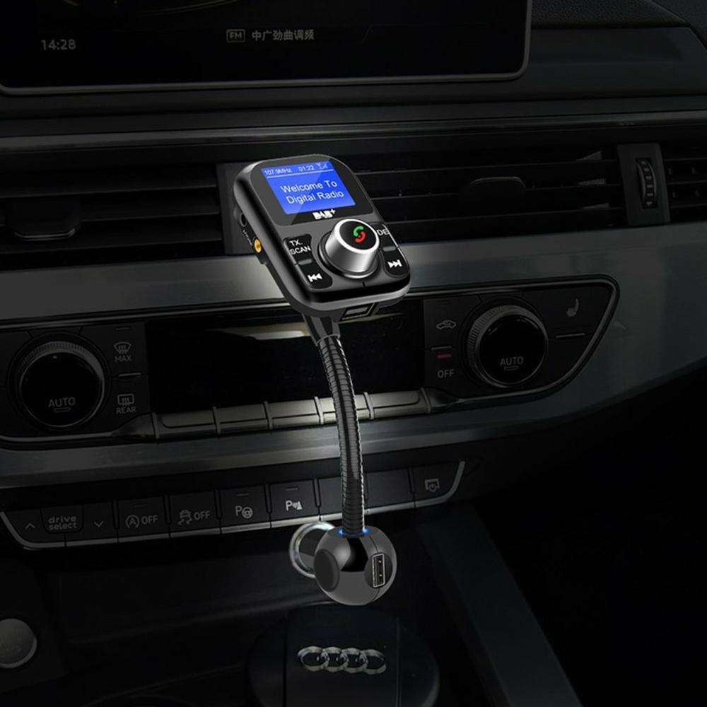 BT002 Digital Radio Adapter FM Transmitter Portable DAB Car Radio Wireless Handsfree MP3 Receiver With LCD Display