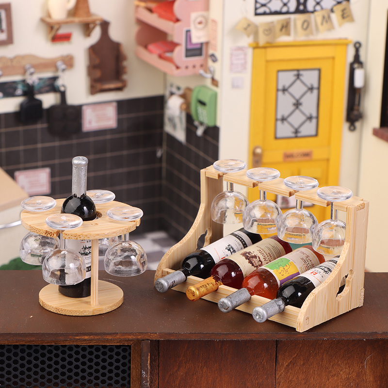Puppenhaus Miniatur Mini Weinglas Gestell Kelch einstellen Modell Wohnmöbel Dekor Spielzeug Puppenhaus Zubehör