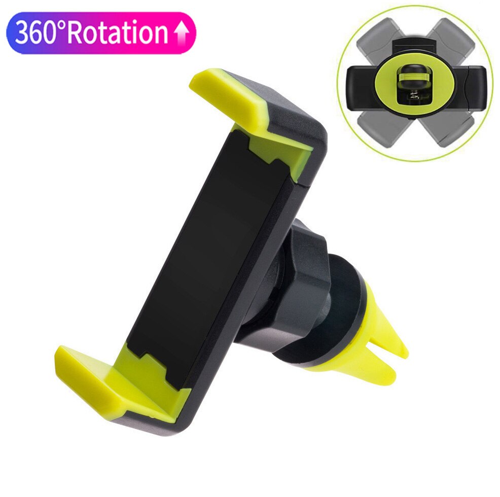 Universele Auto Telefoon Houder Stand Air Vent Mount Clip Houder 360 Graden Voor Telefoon Ondersteuning 4-6 Inch Houder stand In Auto