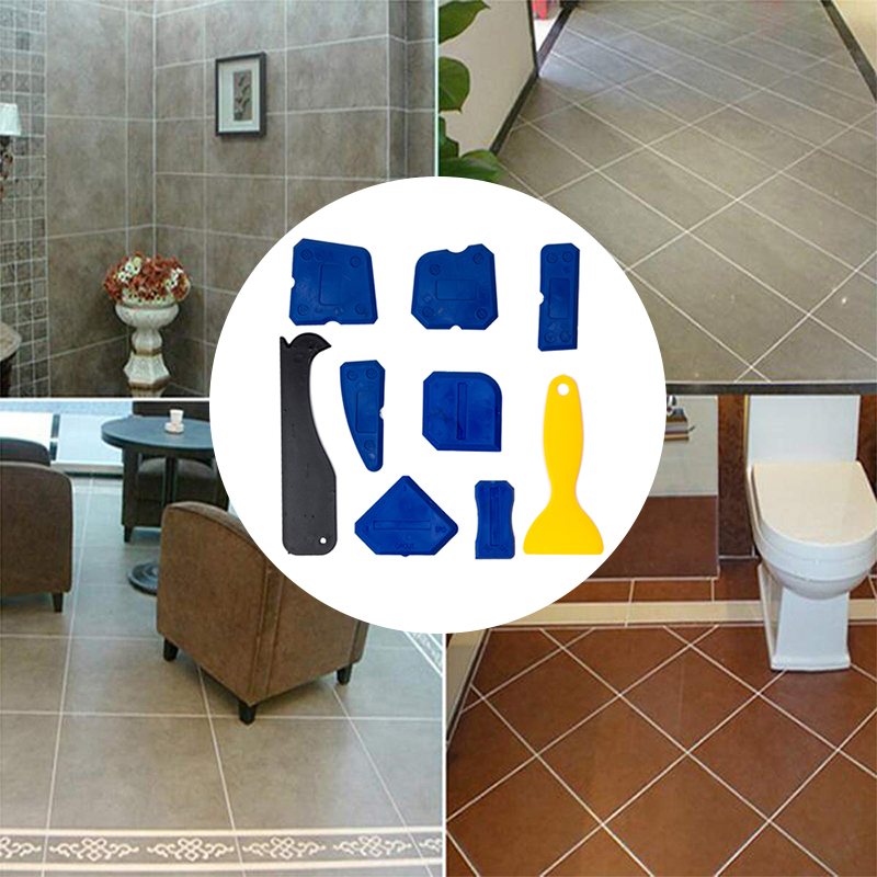 4/5/9 Pcs Window Deur Siliconenkit Spreader Spatel Schraper Cement Kalefateren Removal Tool Kit Breeuwen Afwerking kit Grout