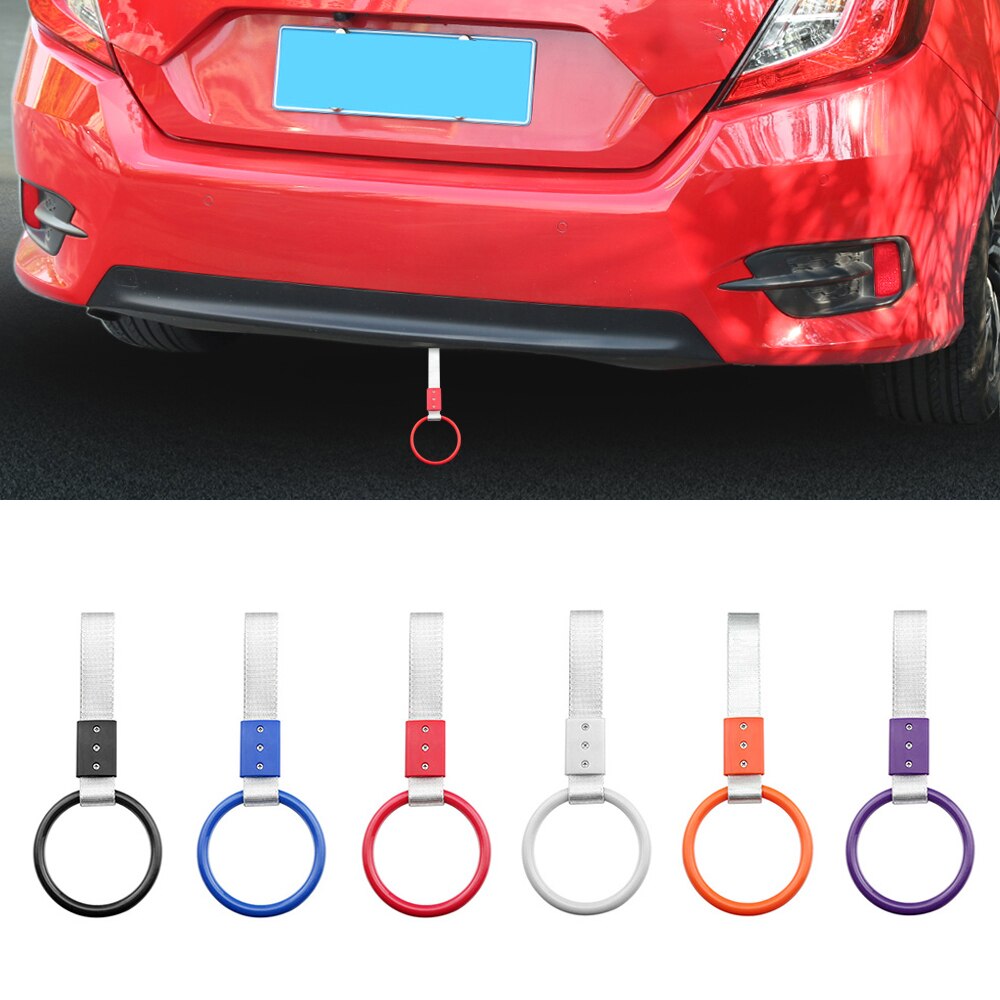 EIDRAN Universal Round JDM Tsurikawa Ring Subway Train Handle Strap Charm Drift Toy Bosozoku Car Accessories