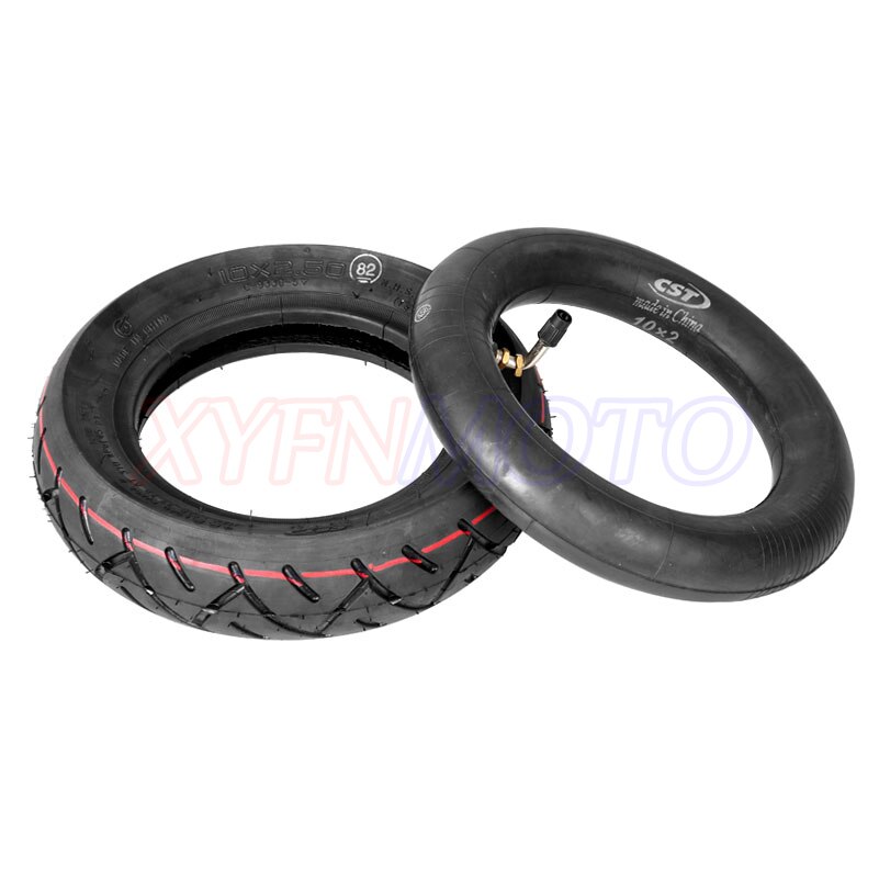 ECOVELO 2 x banden 10 x 2,50 versterkt voor 10 inch elektrische scooter, hoverboard, scooter