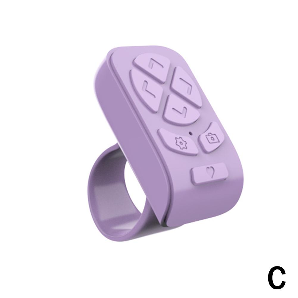 Pilot zdalnego sterowania do TikTok Page Turner dla aplikacji Kindle Kamera Bluetooth Nagrywanie wideo Zdalne przewijanie dla wszystkich telefonów: FIOLETOWY