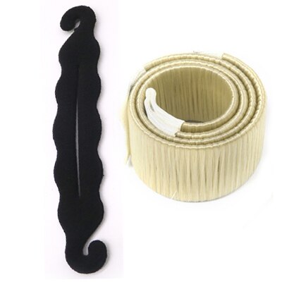 Multic style frisure maker hårstyling værktøjer donut hår maker flette hår tilbehør kvinder hårspænder disk pull hårnåle: Stil 6