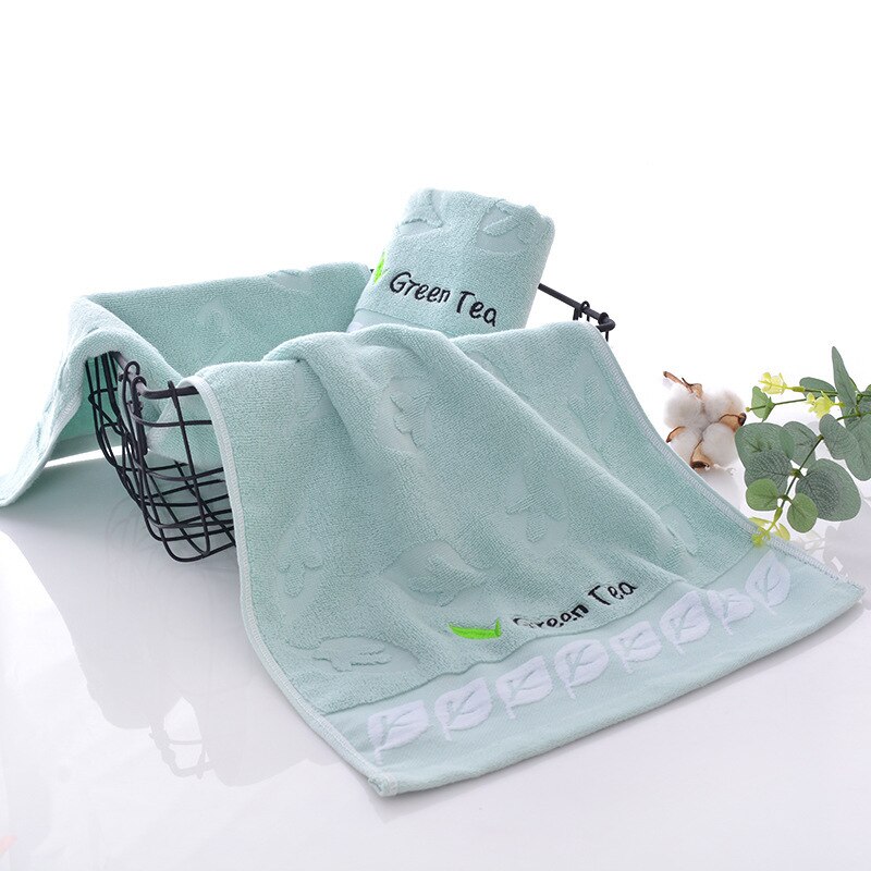 35x75cm Cotton Pure Color Men Women Washcloth School Dormitory Portable Towel Beach Gym Yoga Sweat Bath Towel: Blue