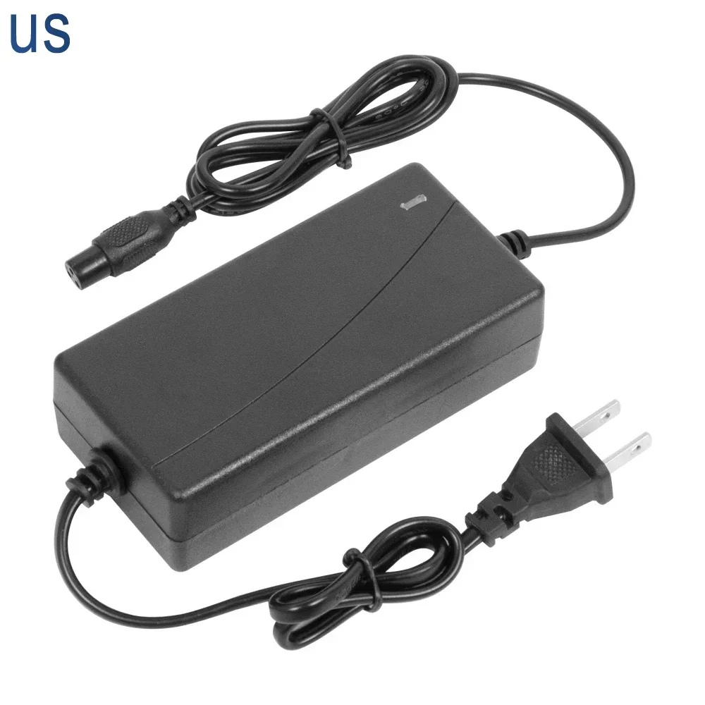 42v 2A Lithium Electric E Bike Battery Charger Li ion Chargers for Ebike Hoverboard Self-Balancing Scooter Bicycle Accessories: WHITE