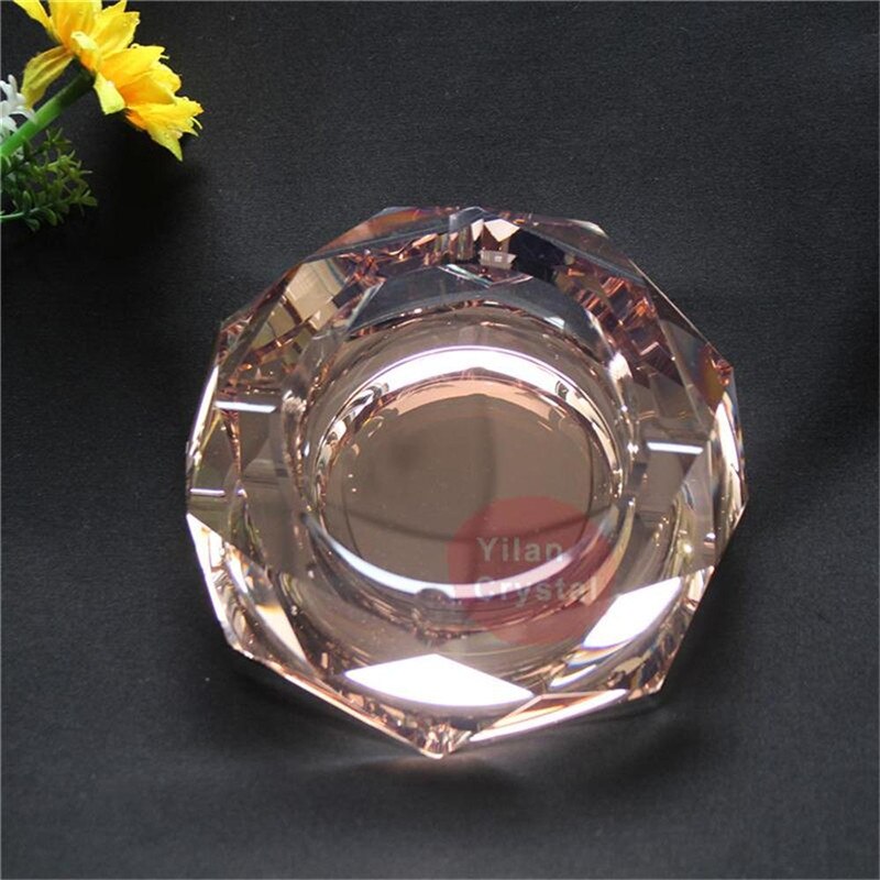 High-end Boutique Kristallen Asbak Mode Creatieve Persoonlijkheid Woonkamer Continental Achthoek Asbak: 12cm-3