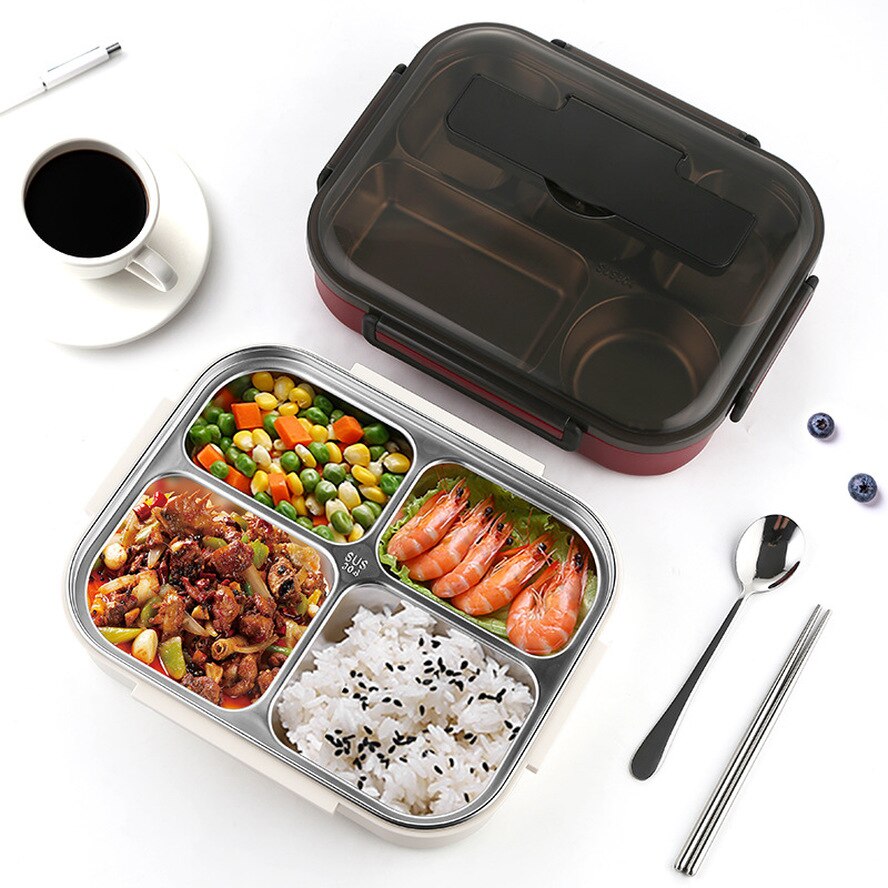 Bento Box 304 stainless steel insulated lunch box food container Capacity Office Lunchbox Kids Bento Box Heated Lunch box