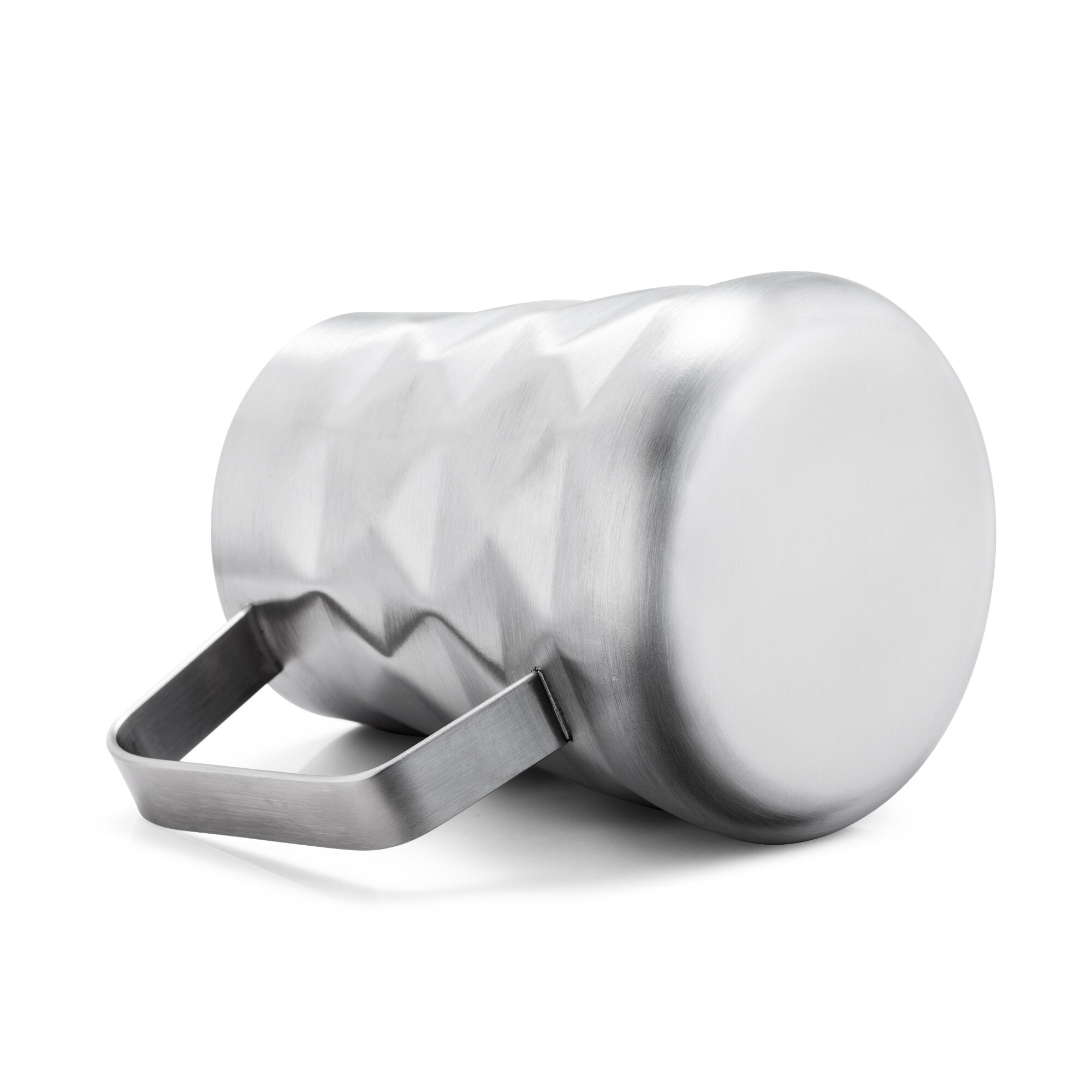 Roestvrijstalen prismatische melkopschuimkan, melkkan, espresso koffie, barista, ambachtelijke latte, cappuccino, roombekermaker