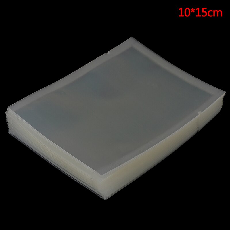 100 sztuk/partia małe domowe urządzenie robić szczelnego pakowania żywności torba jasne folia opakowaniowa woreczek hermetyczny pakowacz próżniowy dla komercyjnych maszyna próżniowa