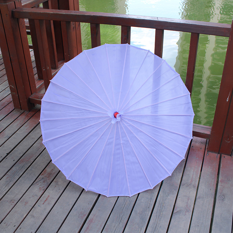 Paraguas de baile chino, blanco y negro, papel al óleo, sombrilla de tela de seda, 82cm: Azul cielo