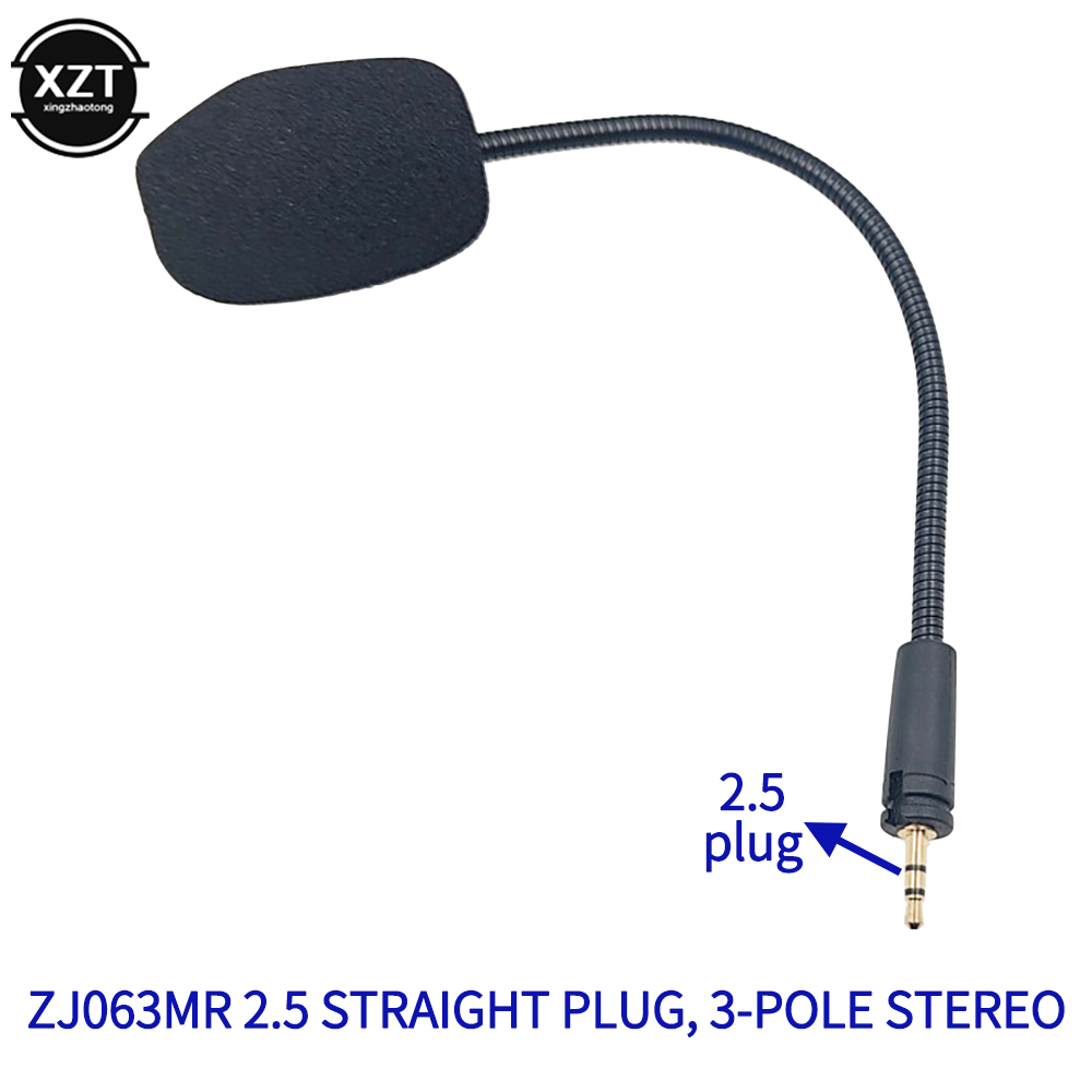 Gaming Headset Gooseneck Microphone Turtle Beach Headphones Gaming Intercom Microphone 2.5mm Straight Plug 190mm Long: green
