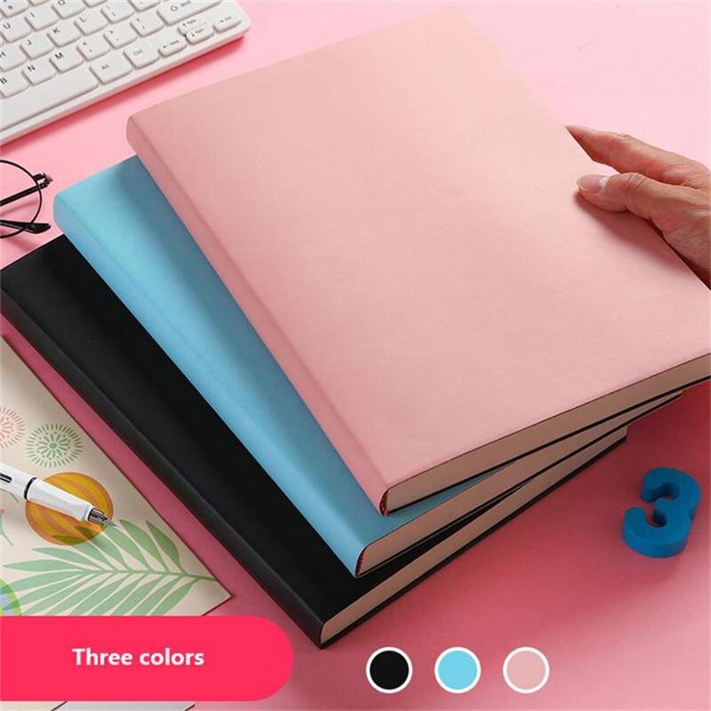 A4 Three Color Notebook Large Thicken 416 Pages Diary Business Memopad Super Thick Writing Planner School Homework Journal Note