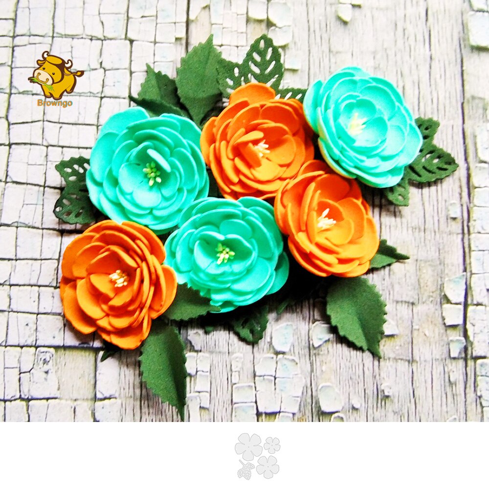 Metal Template Layered Flowers Cutting Die Stencil For DIY Scrapbooking Photo Album Decorative Card Making Die Cut Stamp