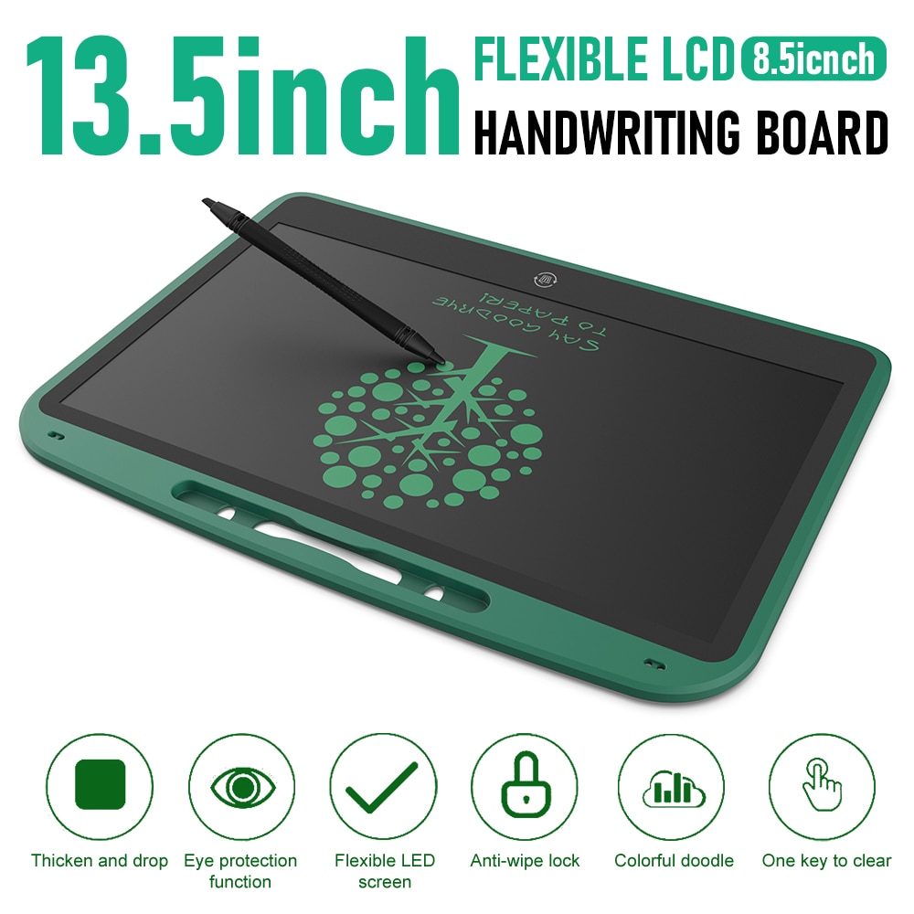 LCD Writing Tablet - 8.5/13.5 Inch - Digital Drawing Board - Erasable Memo Pad