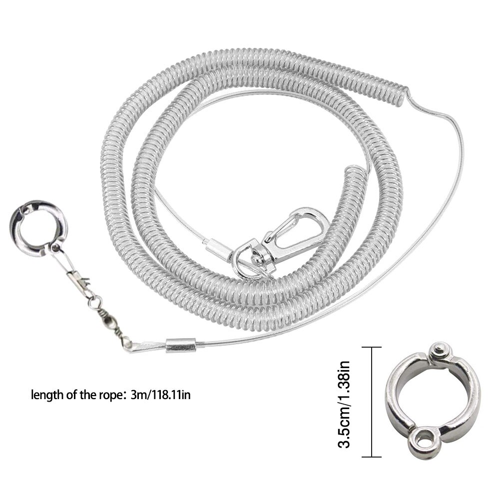 3M Papegaai Vliegende Touw Met Been Ring Outdoor Vlucht Training Touw Met Ultra Lichte Training Touw Met Meerdere Specificaties: 1pc 3.5mm