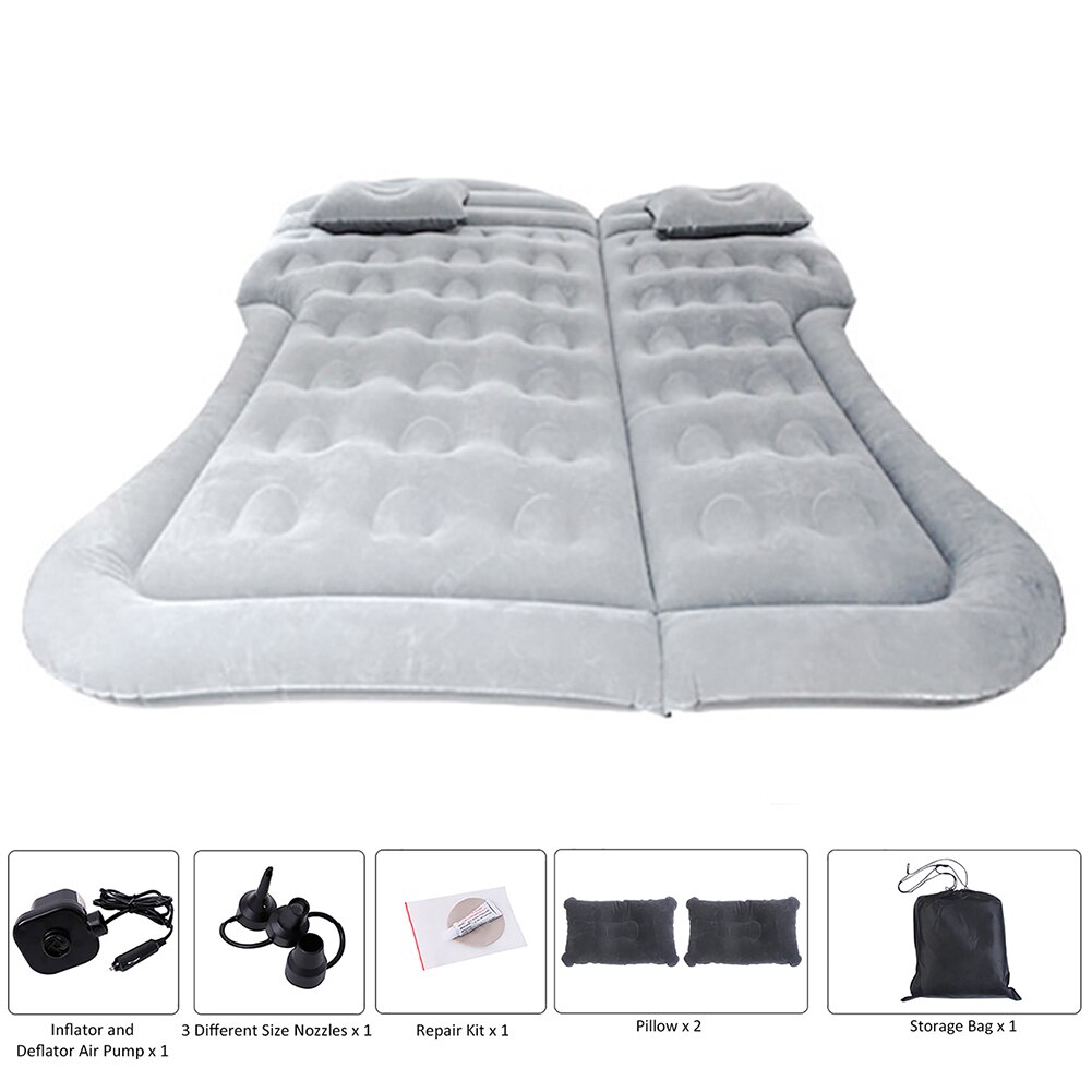 Colchón inflable de coche, cojín asiento inflable trasero portátil, cama de viaje para coche, Camping, viaje, colchón para dormir, Suv