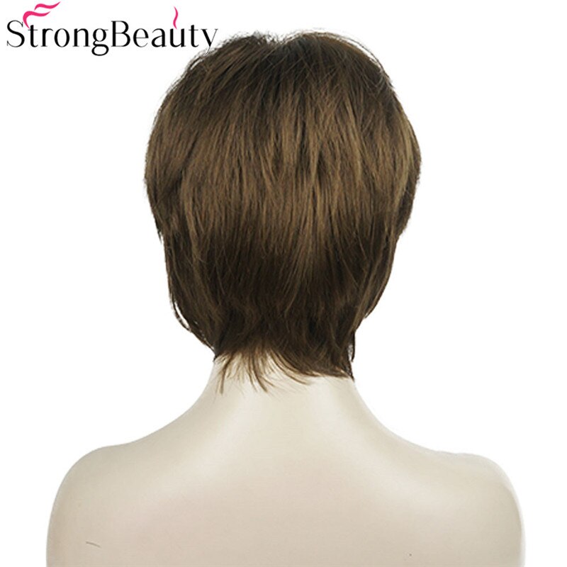 StrongBeauty Synthetic Wig Short Straight Wigs Women's Hair Natural Wig: 10
