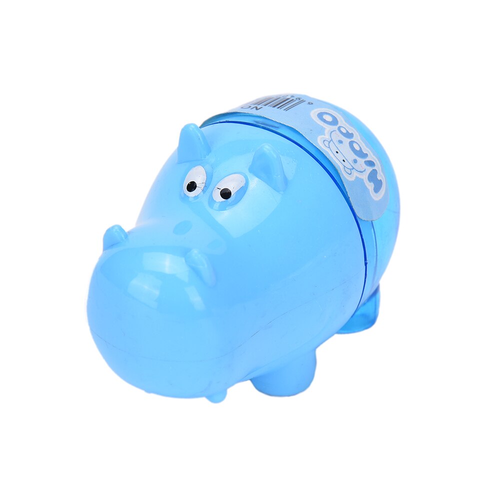 Mini Sacapuntas con forma de hipopótamo para niños y estudiantes, cuchillo colorido, cortador de lápices de Color aleatorio, ideal para