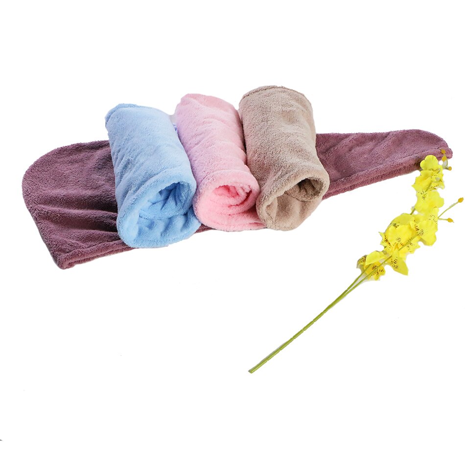 Microfiber Haar Handdoek Wrap Voor Vrouwen Volwassen Badkamer Absorberende Sneldrogende Thuis Bad Dikkere Douche Lange Krullend Droog Haar cap