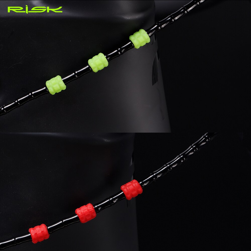 RISIKO Fahrrad Hülse Gummi Kabel Schutz für Rohr Linie Rohr Bremse Schicht Ultraleicht MTB Rahmen Schutzhülle Silikon Kabel führen