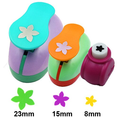 Crafts Punch Set 8mm 15mm 25mm paper punches 3pcs/Set diy craft punch scrapbook paper cutter scrapbooking punches: Petal