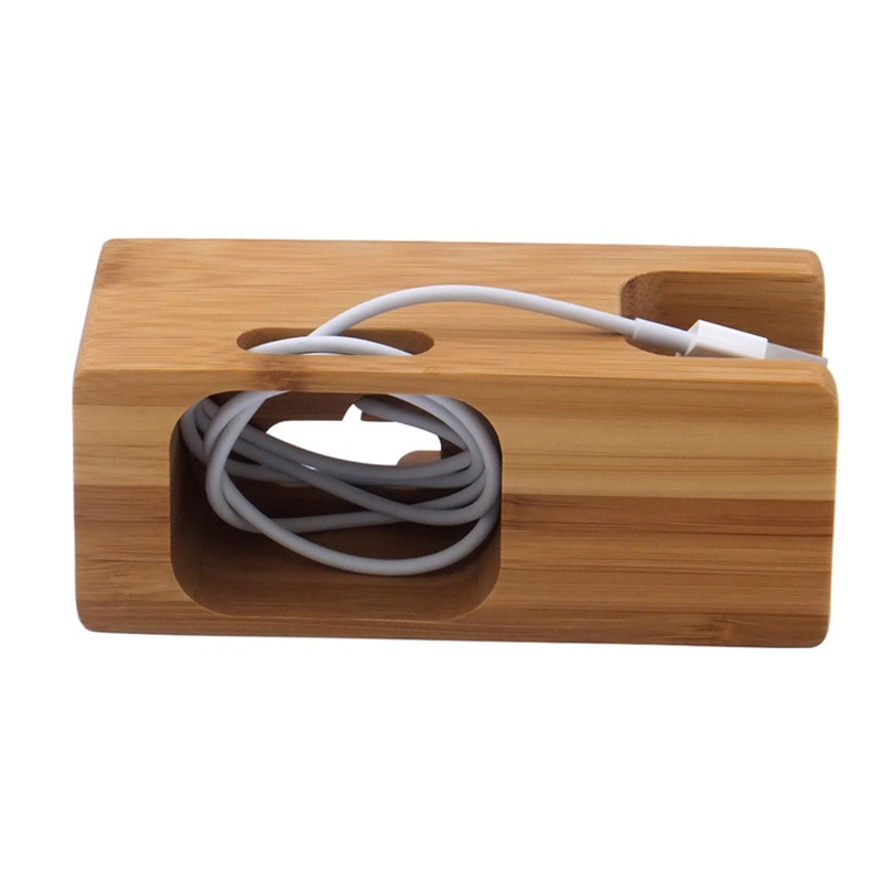 Charging Dock Station Bamboo Wood Holder for iPhone 11 Pro x xs xr Samsung HUAWEI for Apple Watch Smartwatch Charger Phone Stand