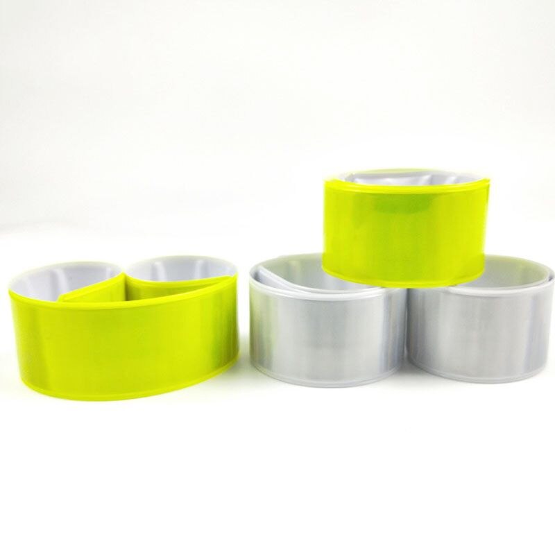 10Pc 38Cm Zichtbare Veiligheid Running Reflecterende Tape Bands Polsbandjes Spoke Reflectoren Fiets Reflecterende Armbanden Armbanden