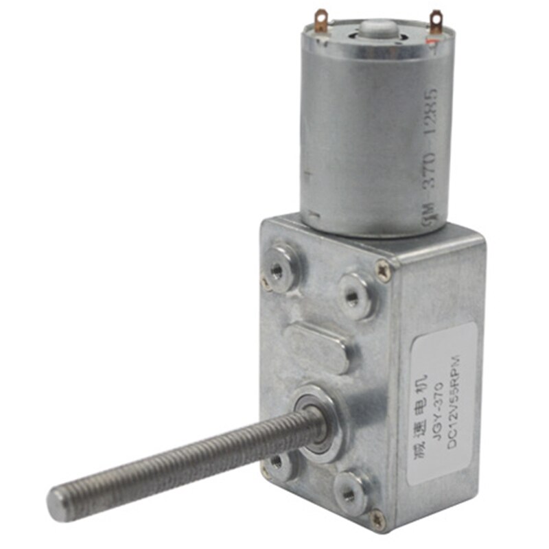 RISE-10 RPM Lead Screw Axle Worm Geared Motor 6Mmx50Mm Lead Screw Shaft Self-Lock Worm Gear Motor